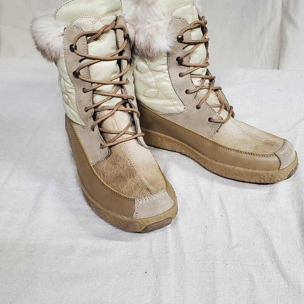 RARE Vintage  TECNICA Wool Goat Fur Winter Boots - image 2