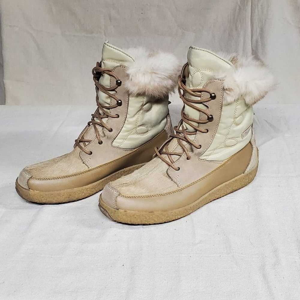 RARE Vintage  TECNICA Wool Goat Fur Winter Boots - image 4