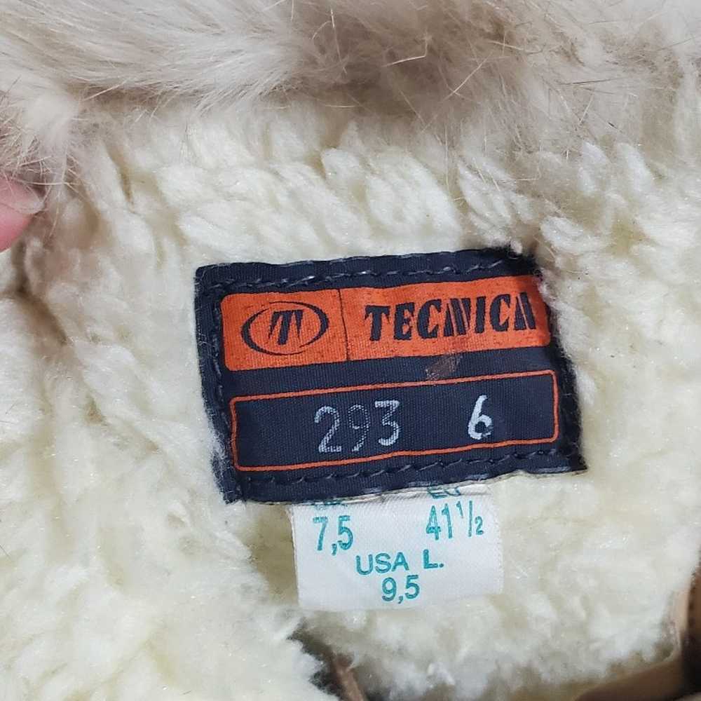 RARE Vintage  TECNICA Wool Goat Fur Winter Boots - image 5