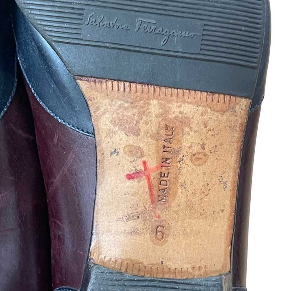 Salvatore Farragamo Vintage Leather Fringe Oxford… - image 10