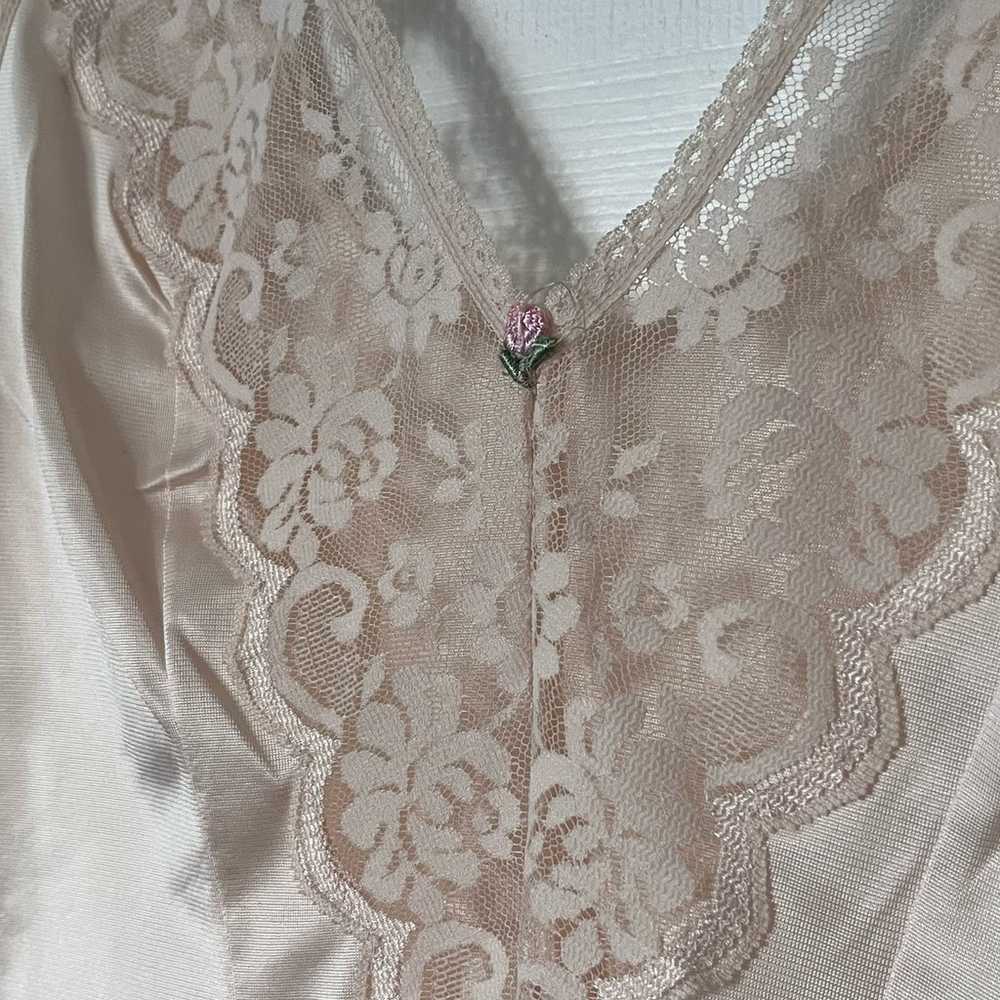 JC Penney Fantasia V-Neck Lace Inset Camisole - S… - image 2