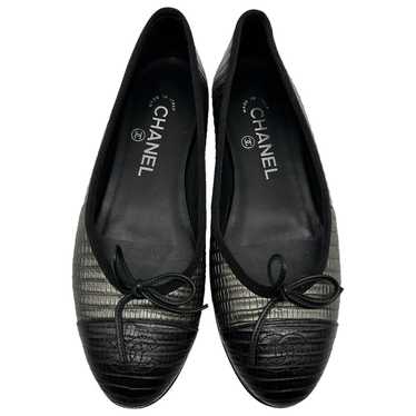 Chanel Cambon leather ballet flats - image 1