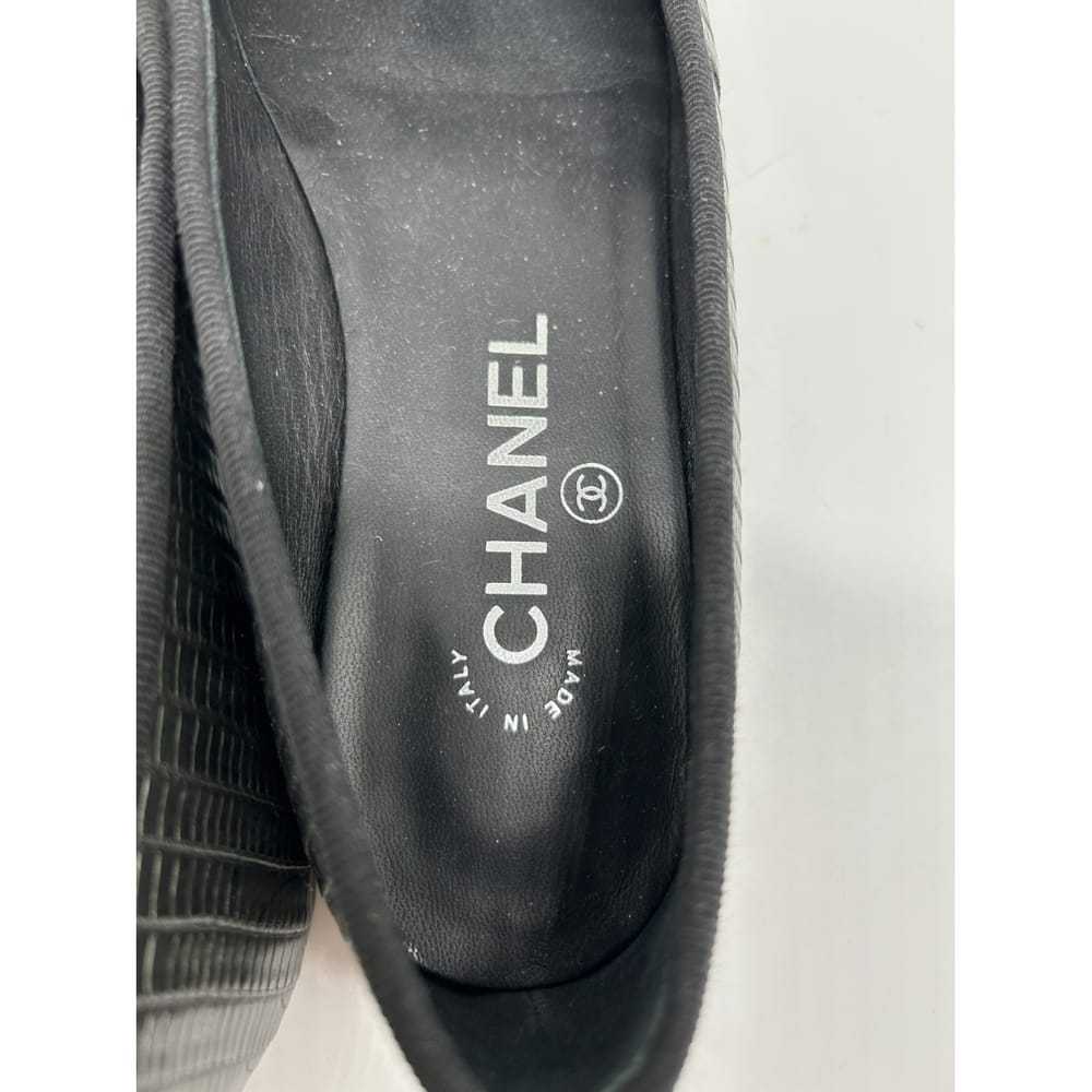 Chanel Cambon leather ballet flats - image 2