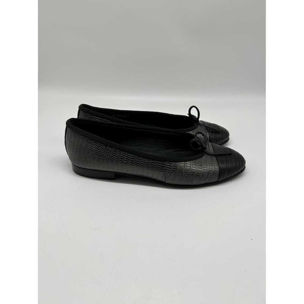 Chanel Cambon leather ballet flats - image 3