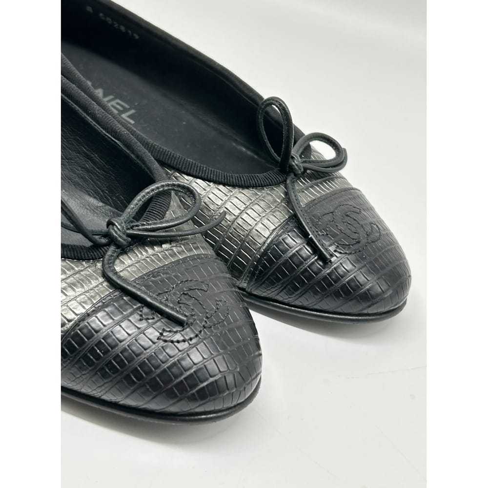 Chanel Cambon leather ballet flats - image 4