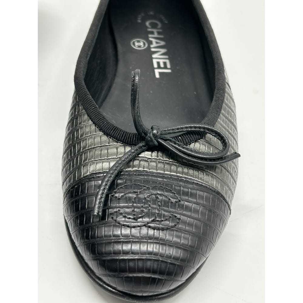 Chanel Cambon leather ballet flats - image 6