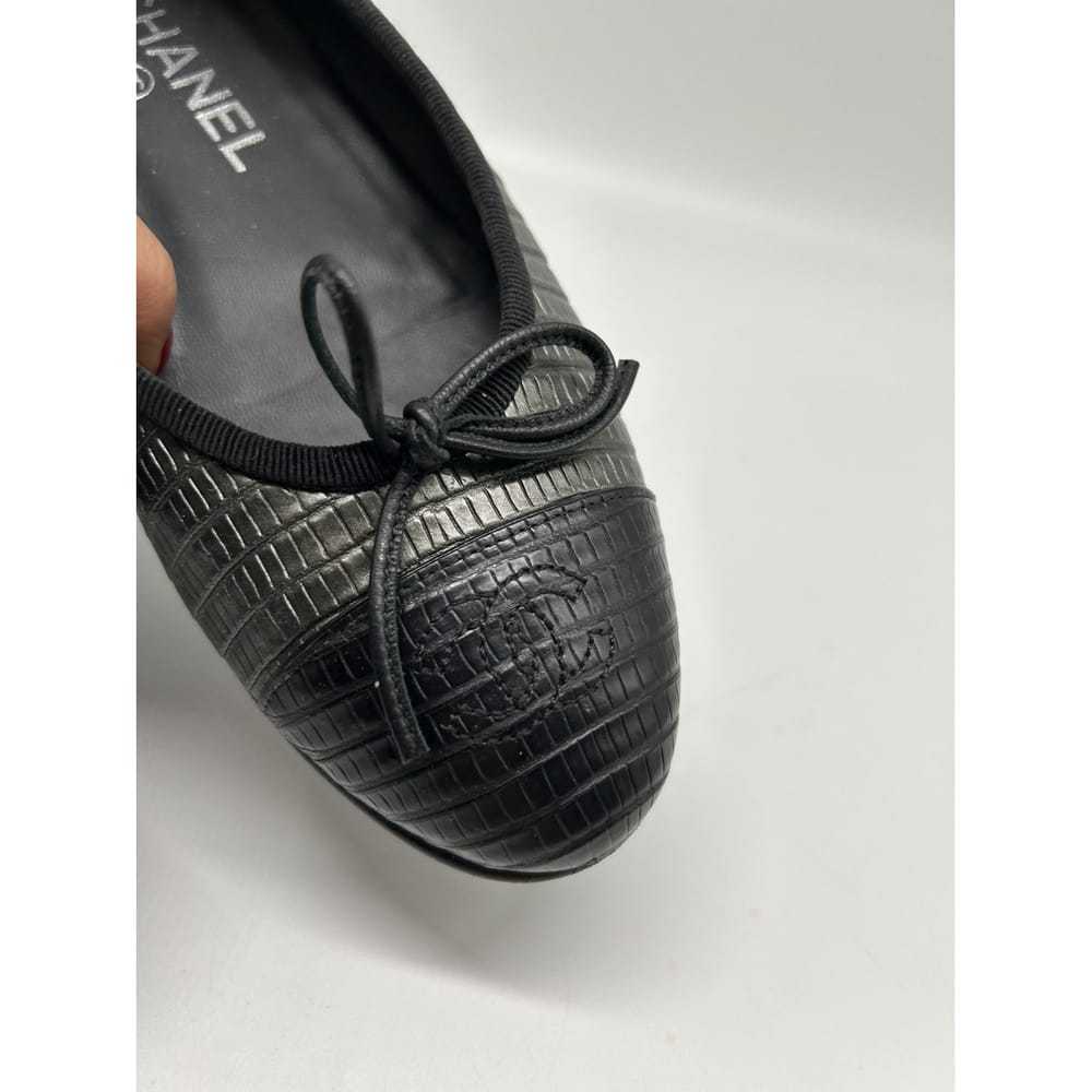 Chanel Cambon leather ballet flats - image 8