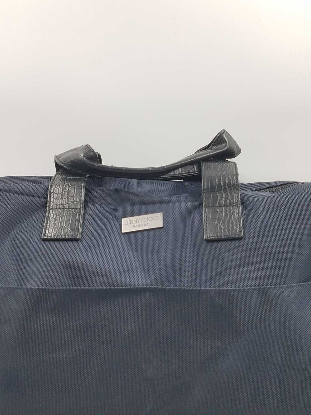 Authentic Jimmy Choo Parfums Navy Duffle Bag - image 7