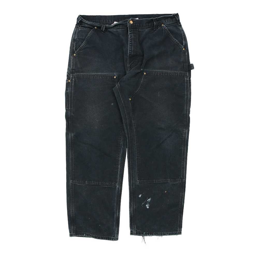 Carhartt Double Knee Carpenter Jeans - 37W 28L Bl… - image 2