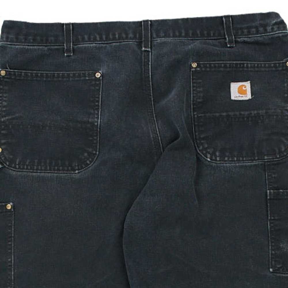 Carhartt Double Knee Carpenter Jeans - 37W 28L Bl… - image 3