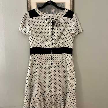 Vintage inspired 1940s polka dot dress - image 1