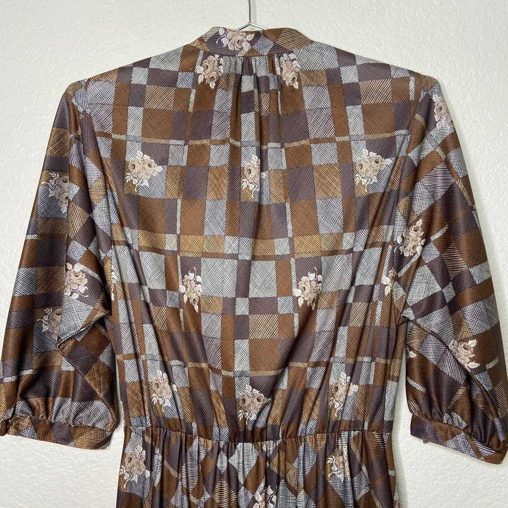 Vintage Henry Lee Brown Shirt Dress Large - image 6