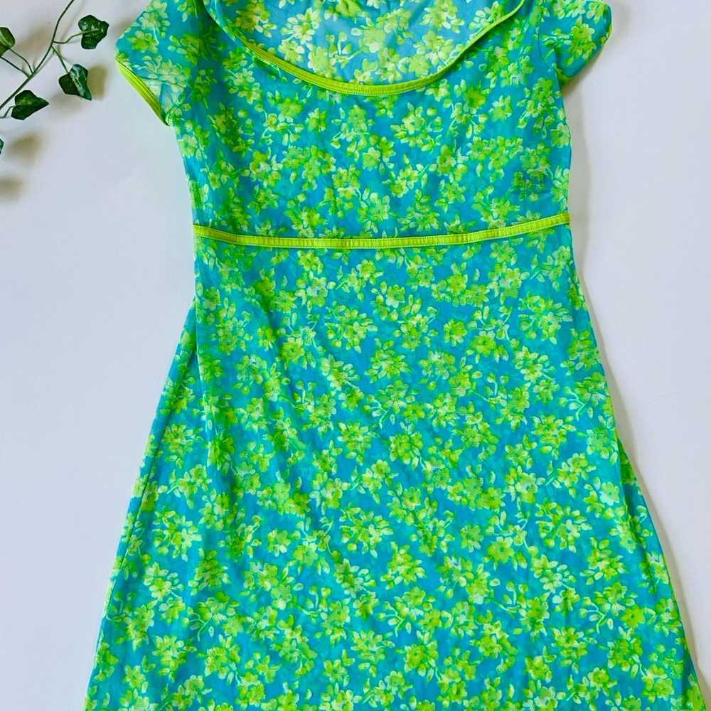 90s floral babydoll dress mesh delia*s style doll… - image 3
