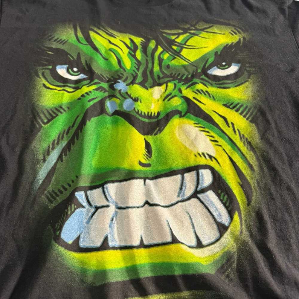 2002 The Incredible Hulk Marvel T-Shirt Big Face … - image 3