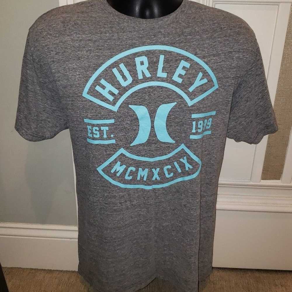 HURLEY Surfing Logo Men's Graphic T-Shirt size L - image 1