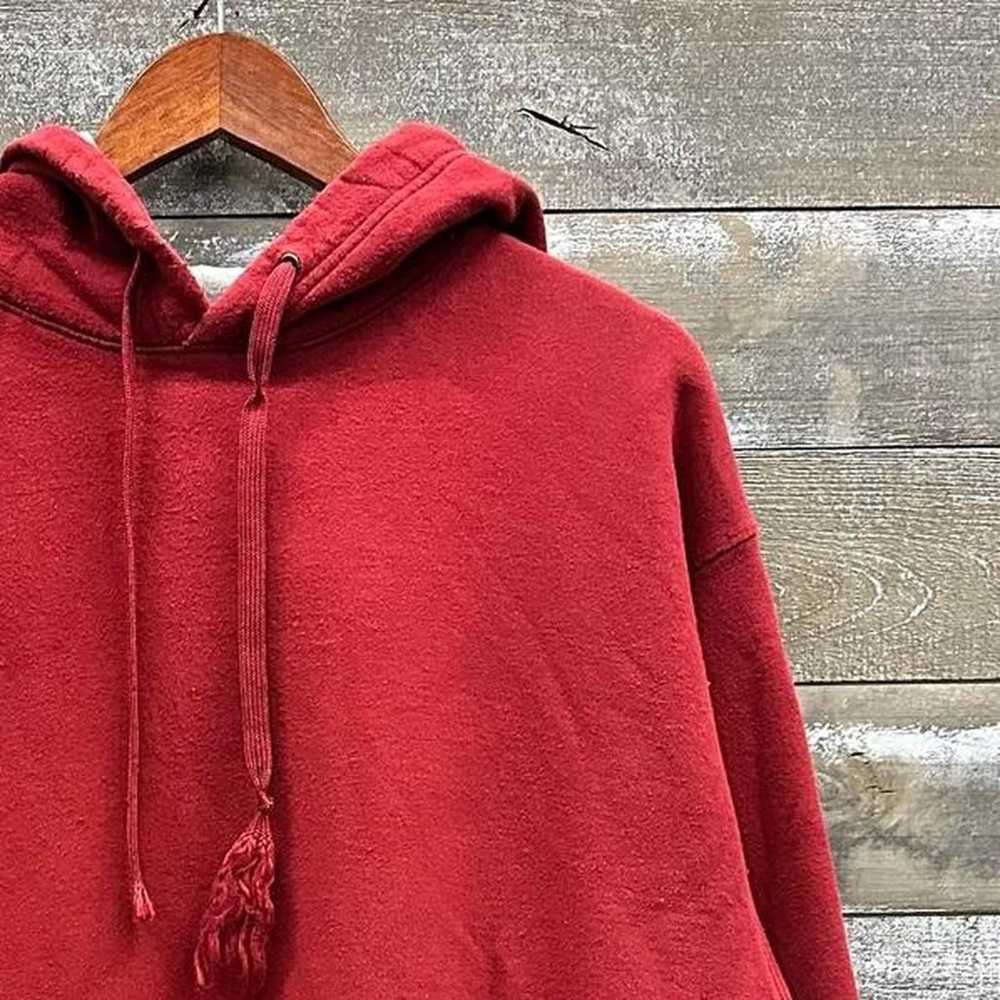 Vintage 1990s Style Champion Red Pullover Hoodie … - image 2
