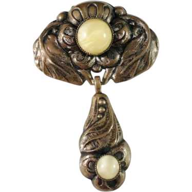 Denmark Early 1900s Art Nouveau Skonvirke Brooch. - image 1