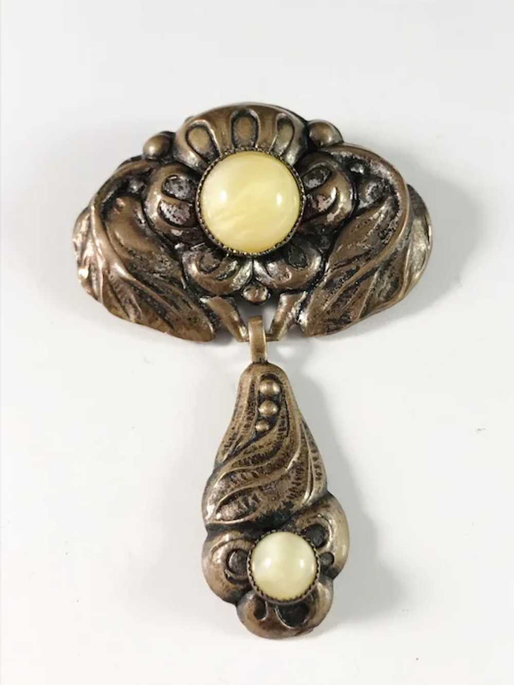 Denmark Early 1900s Art Nouveau Skonvirke Brooch. - image 2