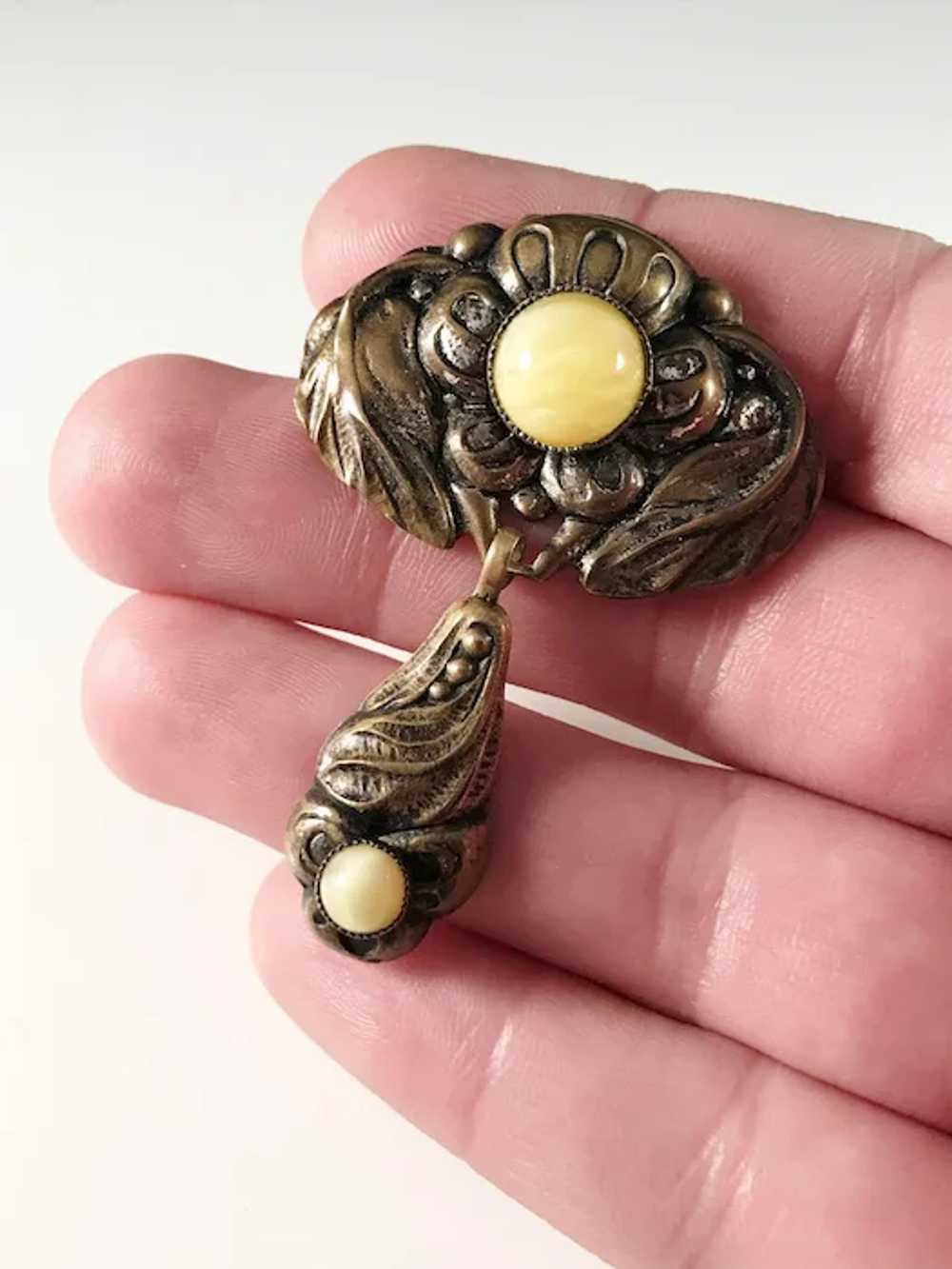 Denmark Early 1900s Art Nouveau Skonvirke Brooch. - image 6