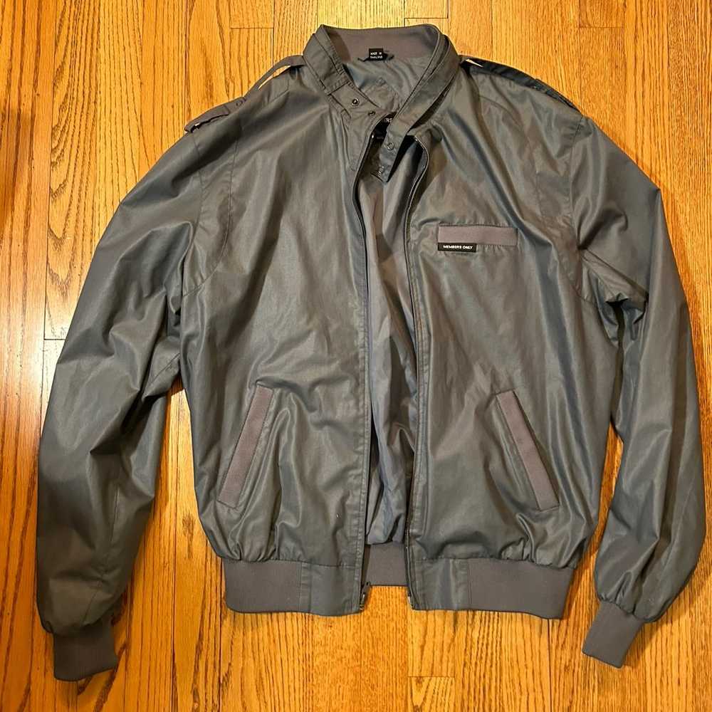 Members Only Jacket Gray 42L - image 1