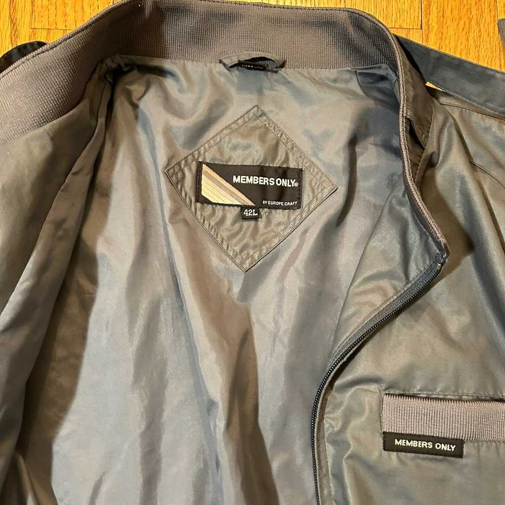 Members Only Jacket Gray 42L - image 3