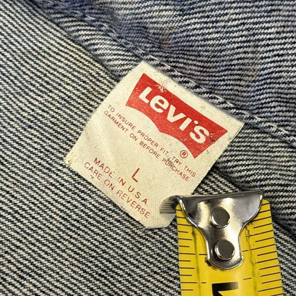 Vintage Levis Trucker Denim Jacket Mens Large L H… - image 7
