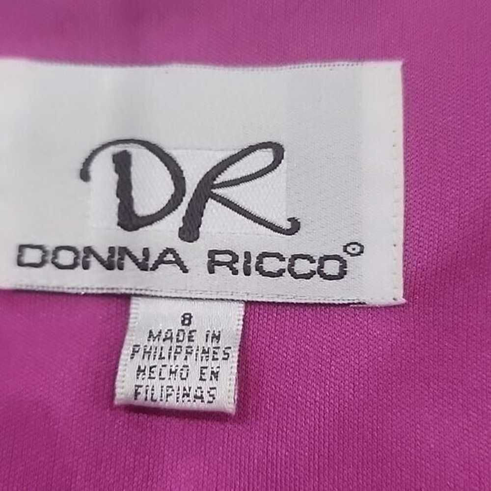 Donna Ricco women's sleeveless pink sheath midi d… - image 4