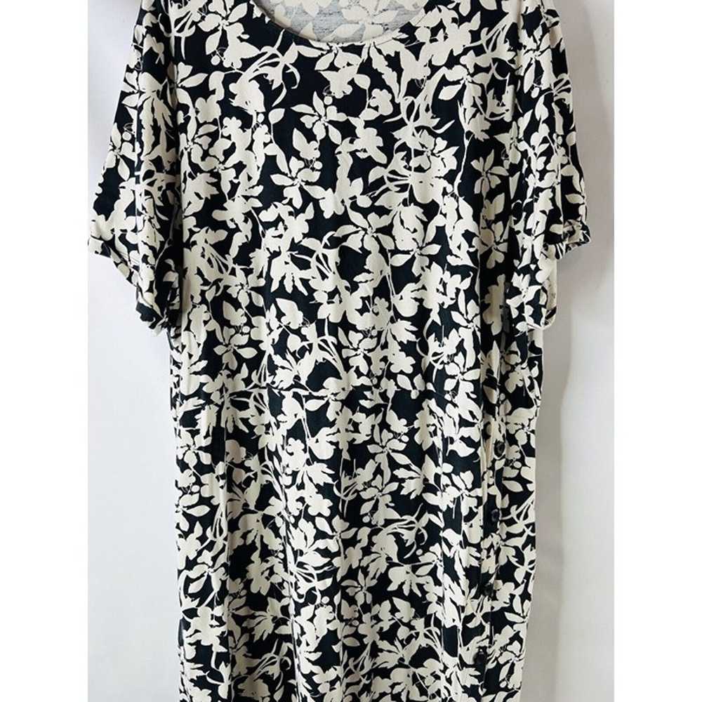 J. Jill Womens 3XL Slinky Floral Print Short Slee… - image 5