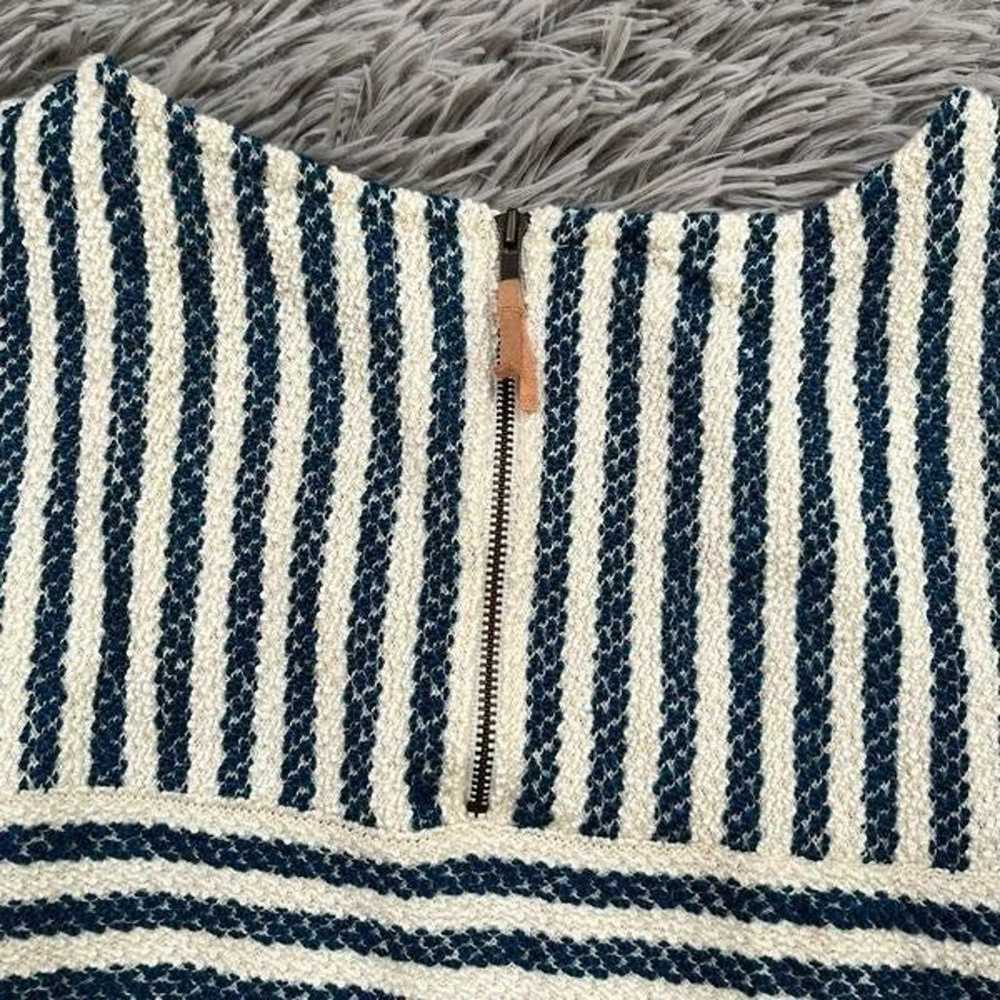 Anthropologie Postmark Blue and Off White Striped… - image 3