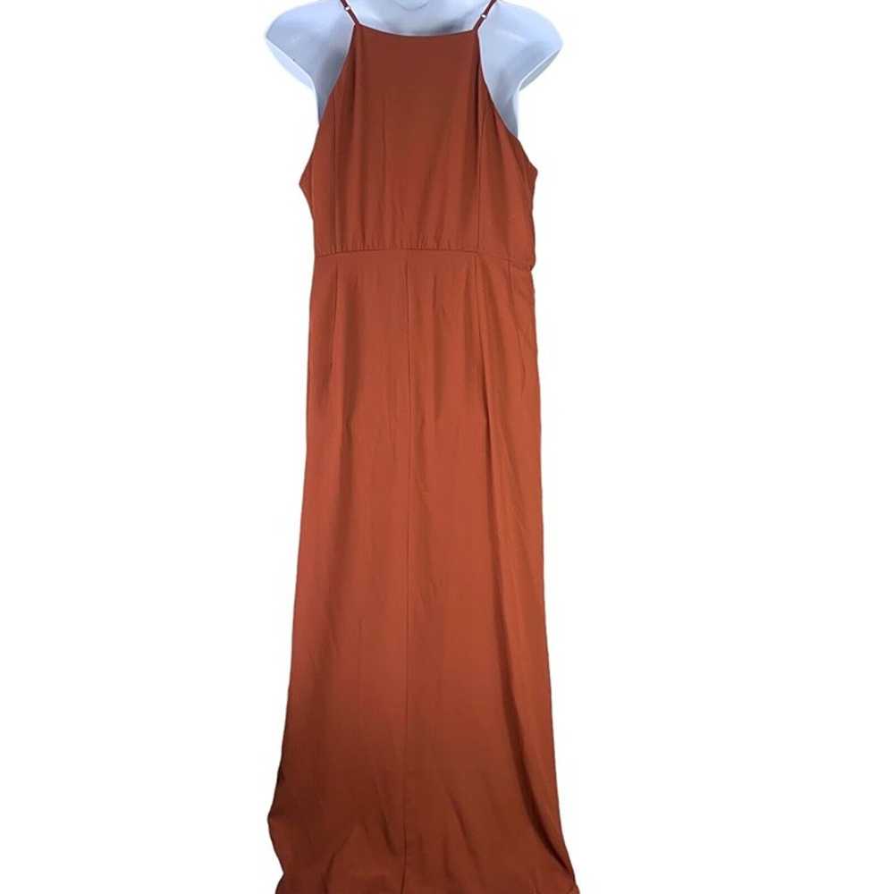 City Chic Maxi Dress Size 22 Burnt Orange Strappy… - image 2