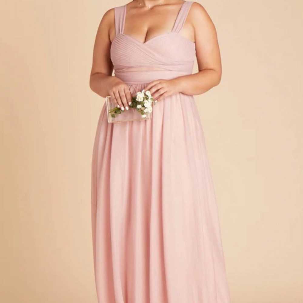 Birch Grey Bridesmaid Dress Dusty Rose With Pocke… - image 5