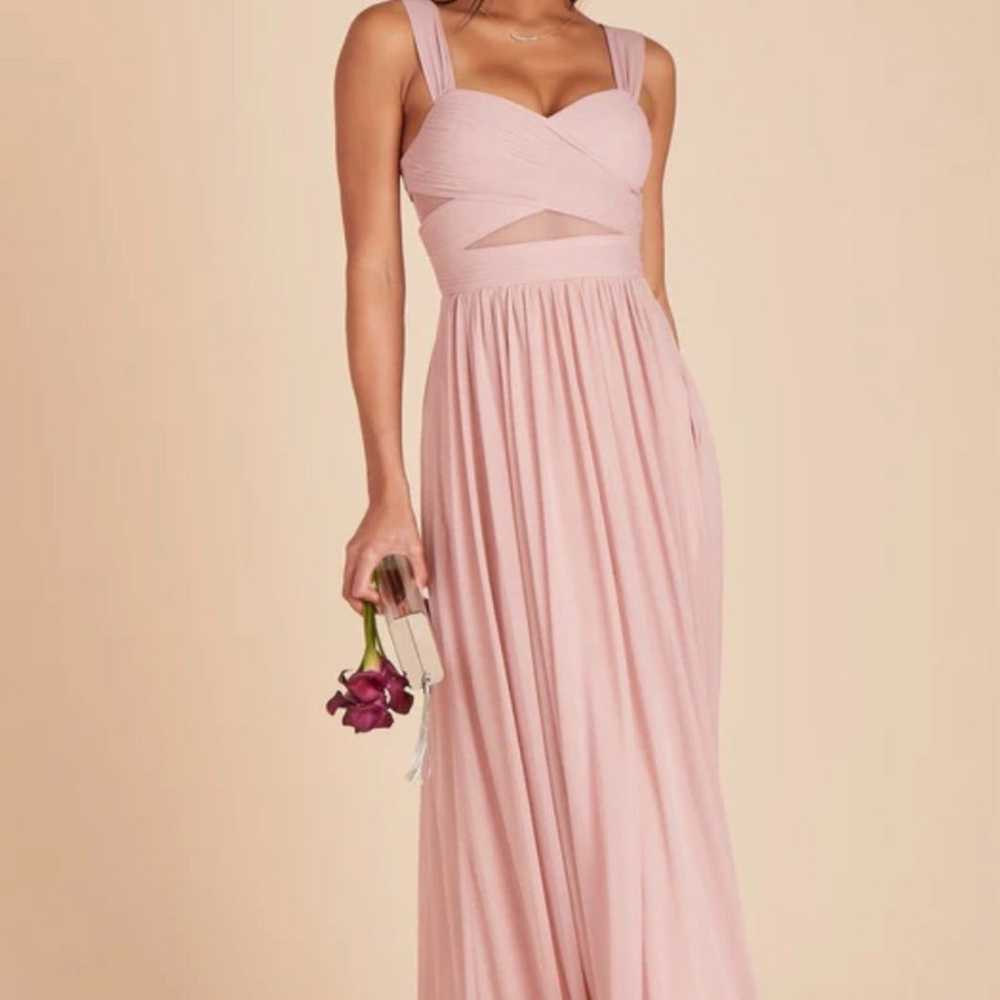 Birch Grey Bridesmaid Dress Dusty Rose With Pocke… - image 6