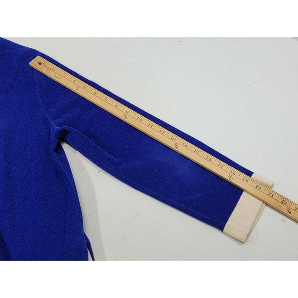 VTG VANITY FAIR BLUE MOD Striped Velour Robe Caft… - image 10