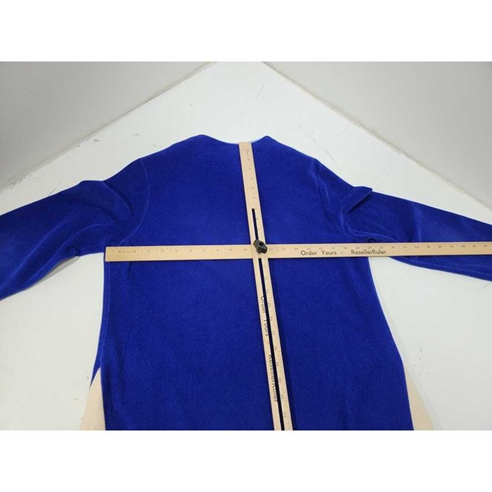 VTG VANITY FAIR BLUE MOD Striped Velour Robe Caft… - image 8