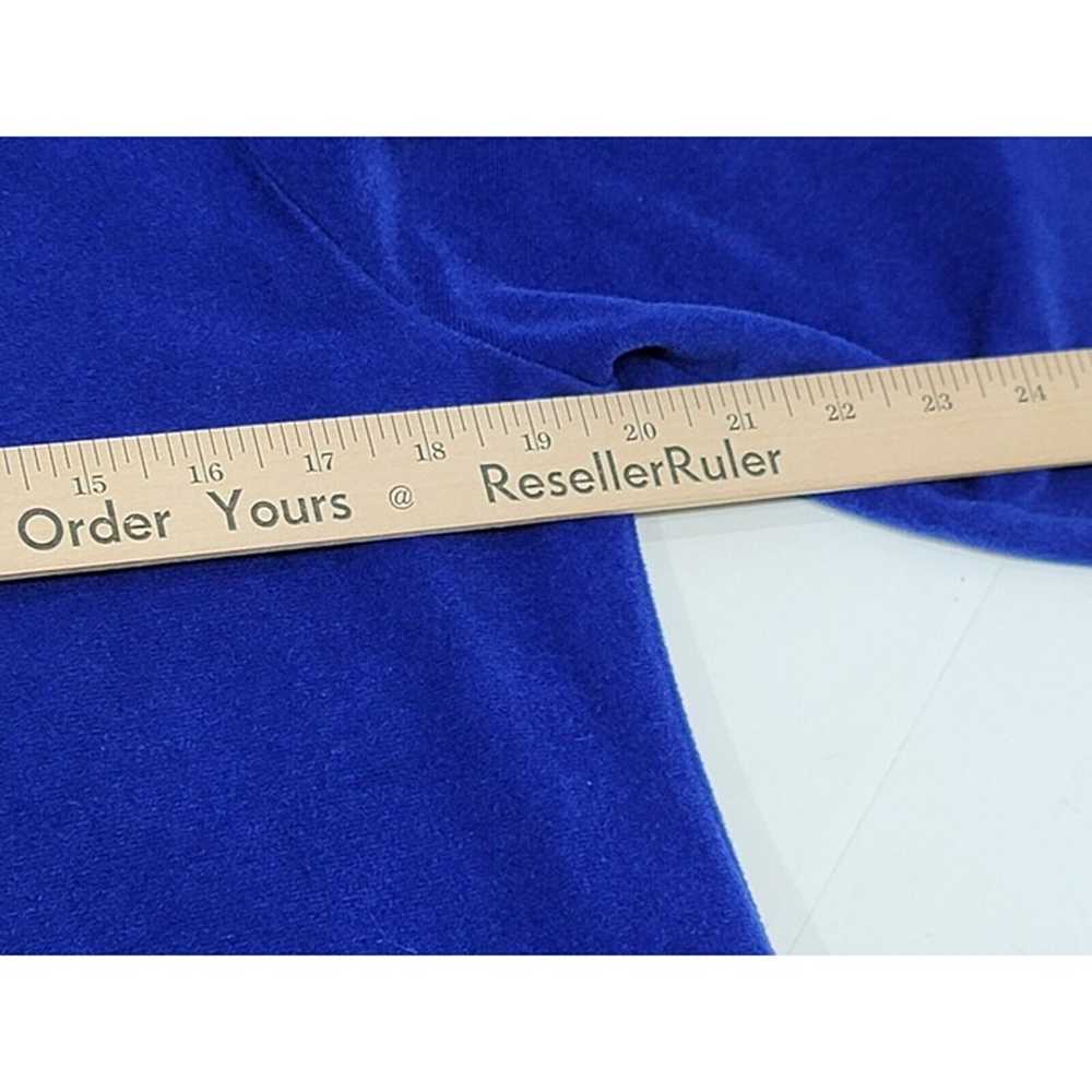 VTG VANITY FAIR BLUE MOD Striped Velour Robe Caft… - image 9