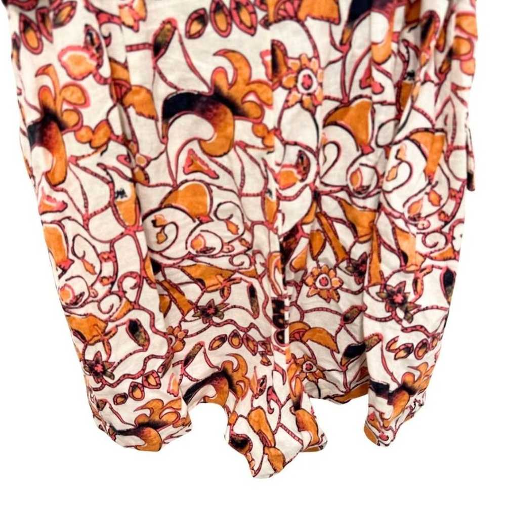 House of Harlow 1960's Floral Paisley Romper Beig… - image 11