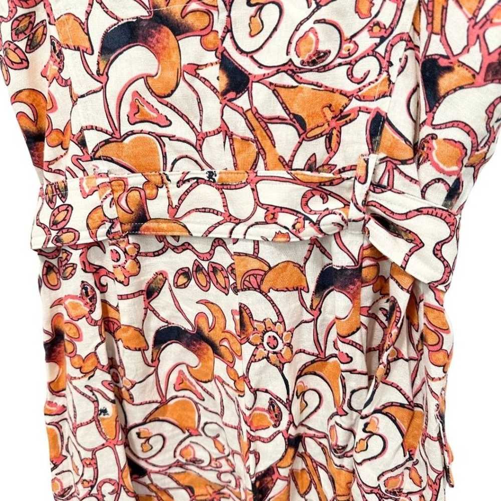 House of Harlow 1960's Floral Paisley Romper Beig… - image 12
