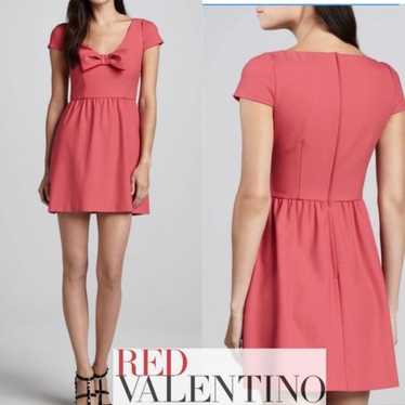 RED Valentino Bow-Front Cap-Sleeve Dress, Begonia… - image 1