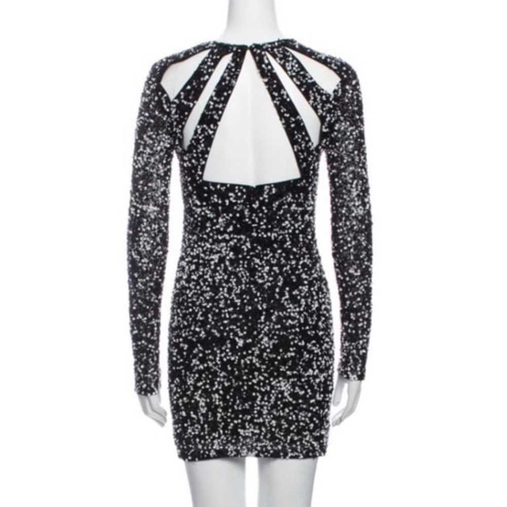 Parker black and white sequin dress Size XS - image 2