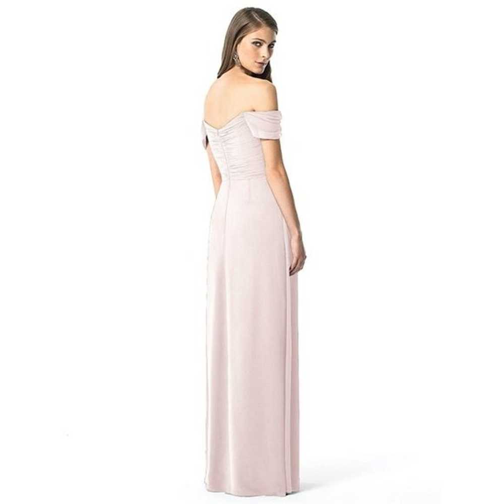 NEW Dessy Collection 2844 Off Shoulder Gown Blush - image 2