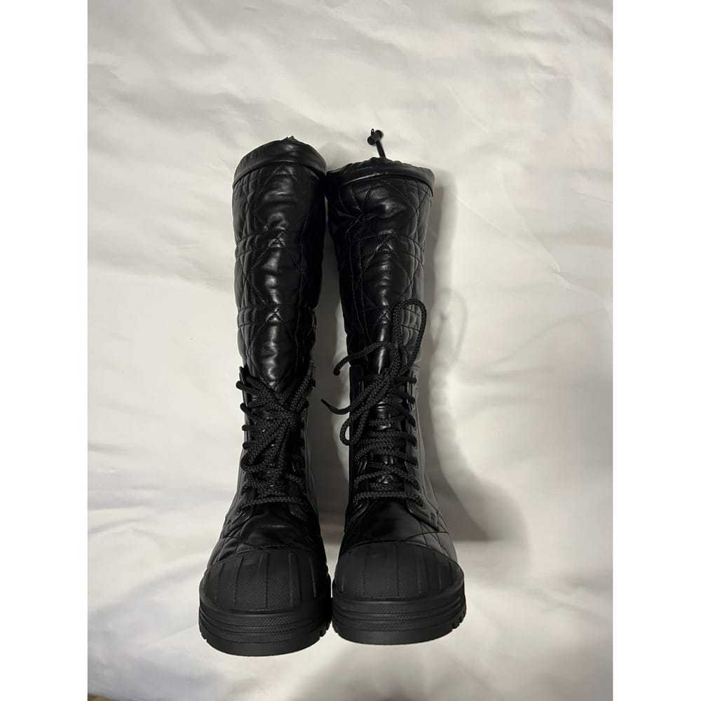 Dior Leather biker boots - image 7