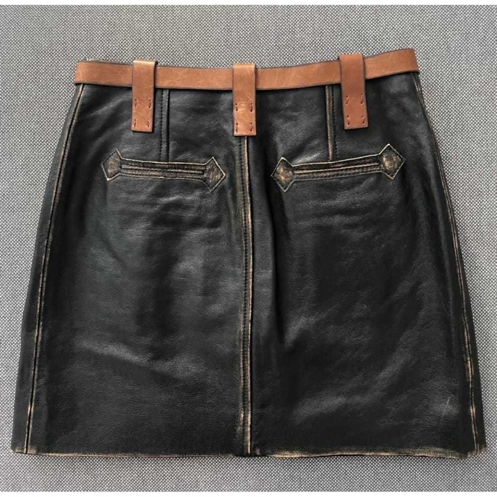 Acne Studios Leather mini skirt - image 2
