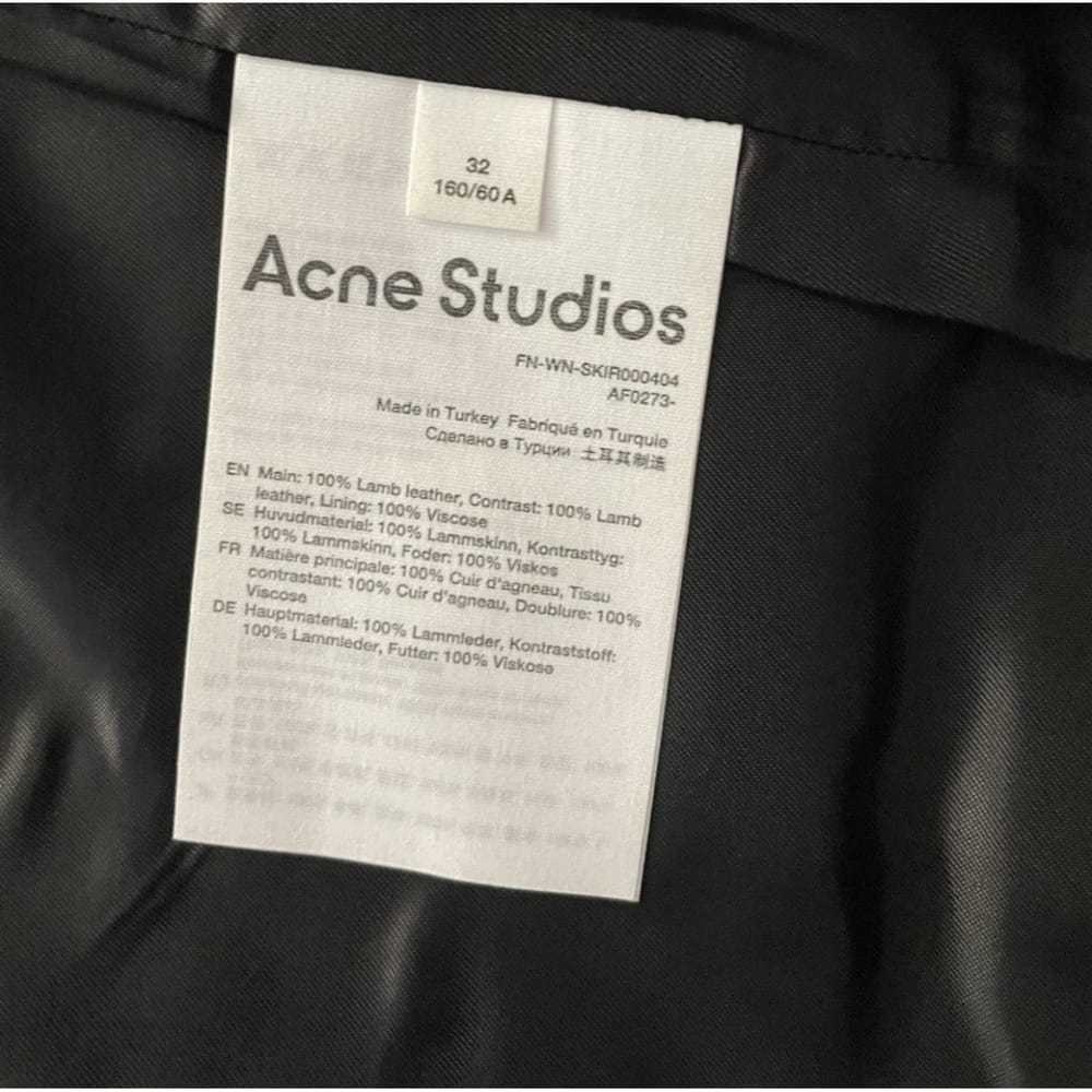 Acne Studios Leather mini skirt - image 7