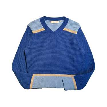 NWT hot MARNIxUNIQLO BLUE KNIT COLOR BLOCK SWEATER (MULTIPLE SIZES AVAILABLE)