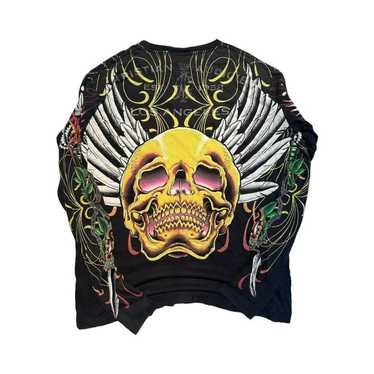 Christian Audigier CHRISTIAN AUDIGIER L/S TATTOO T