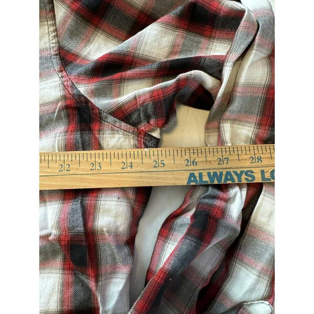 Other Rock&Roll Cowboy Plaid XL Shirt Red/Black/W… - image 10