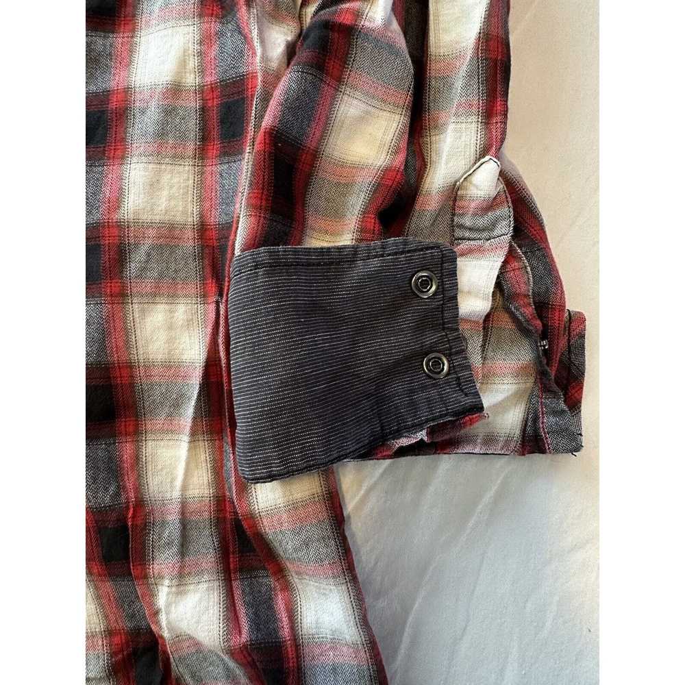 Other Rock&Roll Cowboy Plaid XL Shirt Red/Black/W… - image 6