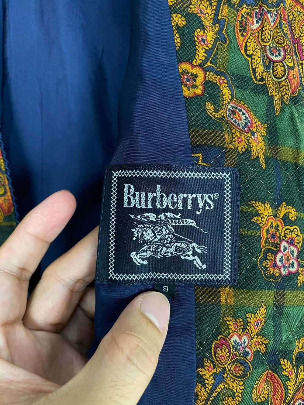 Burberry Rare‼️ Vintage Burberrys Cardigan Flower… - image 4