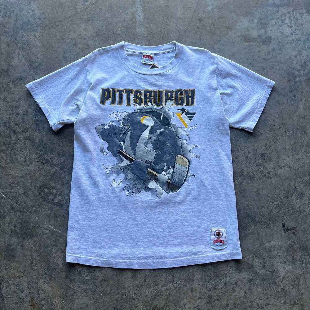 NHL × Nutmeg × Vintage 90s Pittsburgh Penguins Nu… - image 1