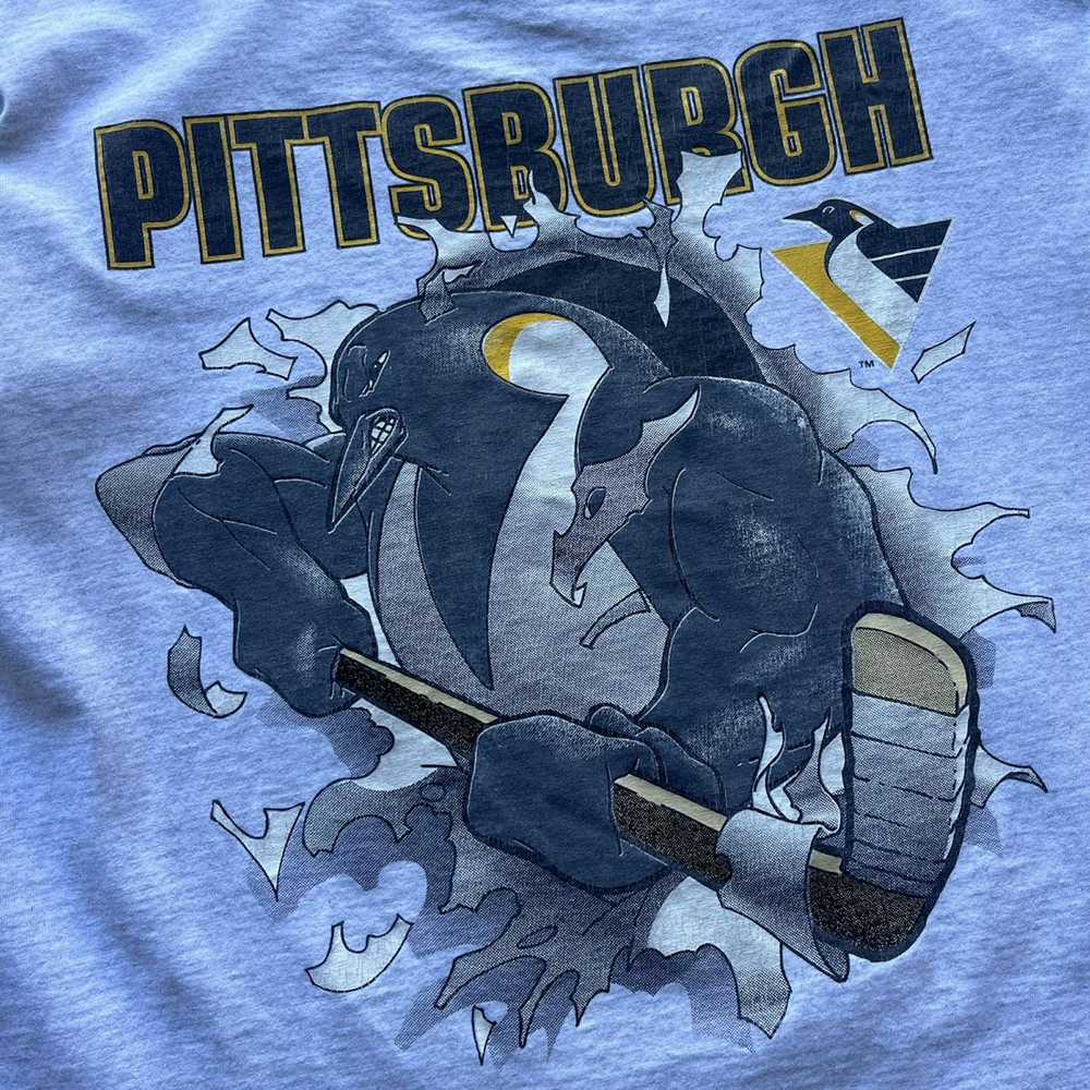 NHL × Nutmeg × Vintage 90s Pittsburgh Penguins Nu… - image 4